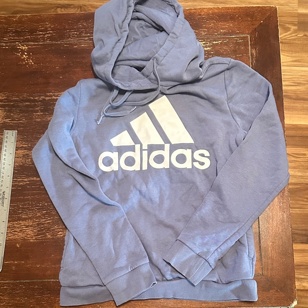 Adidas Women's Light Blue Hoodie